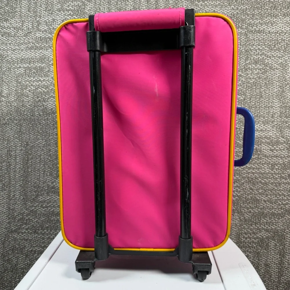 Disney Suitcase Winnie the Pooh Kids Pink Rolling Vintage Travel Luggage‎ Bag